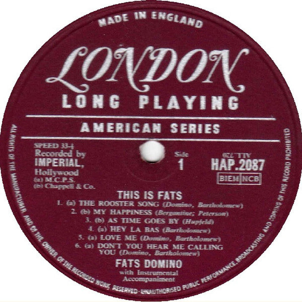 Fats Domino - This Is Fats (1959 MONO)
