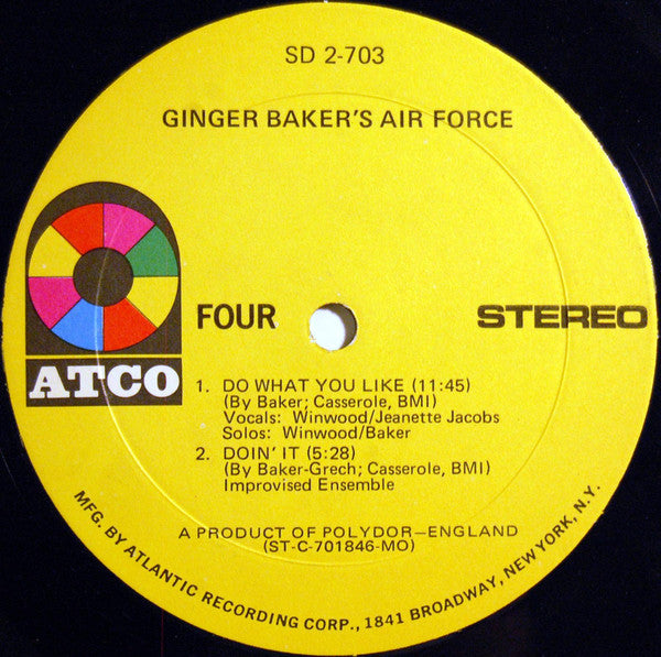 Ginger Baker's Air Force - Ginger Baker's Air Force (LP) [US] 1st (Very Good Plus (VG+))