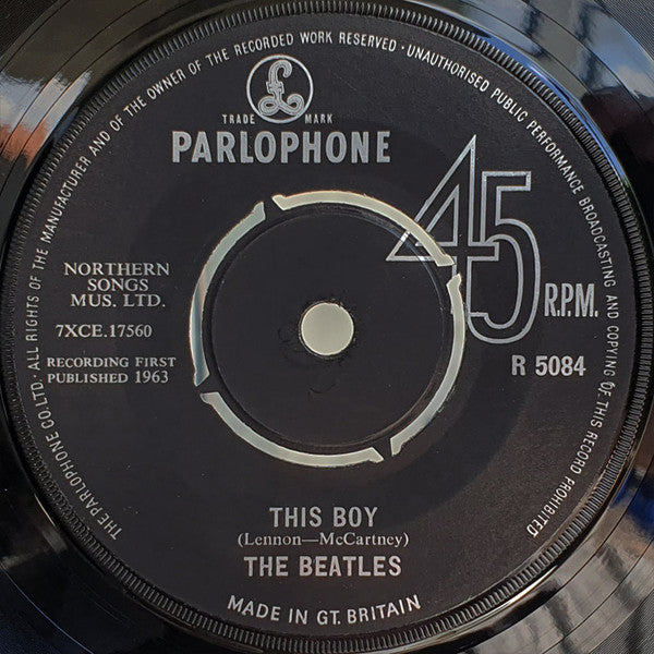 The Beatles - I Want To Hold Your Hand (7", Single) [UK] 1st (Very Good Plus (VG+))