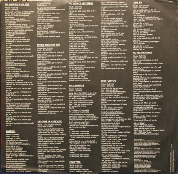 Men At Work - Cargo (1983 STEREO)