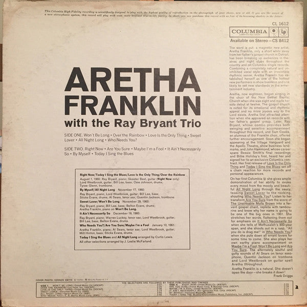 Aretha Franklin - Aretha (1962 MONO)