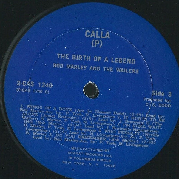 Bob Marley & The Wailers - The Birth Of A Legend (1976 2xLP)