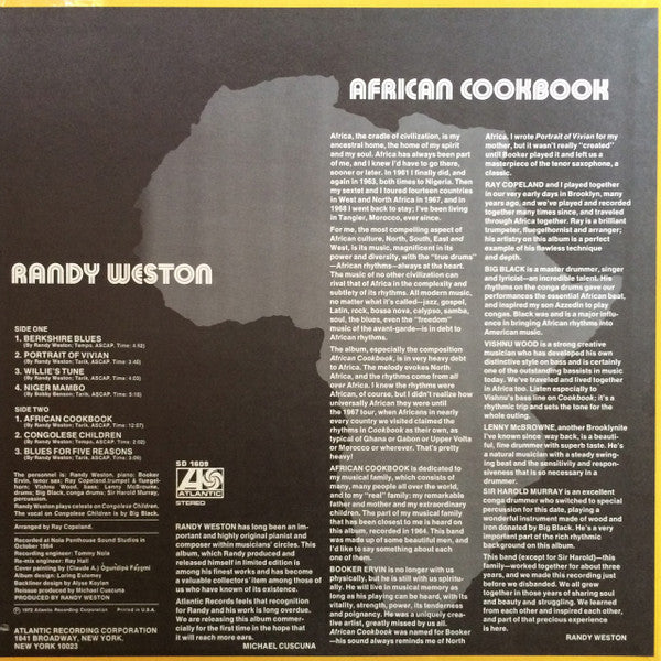 Randy Weston - African Cookbook (LP) [US] 1972 RP (Very Good Plus (VG+))