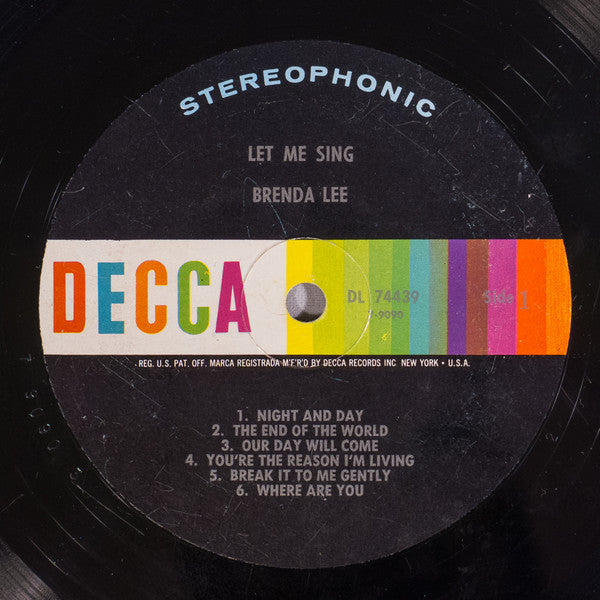 Brenda Lee - ... "Let Me Sing"