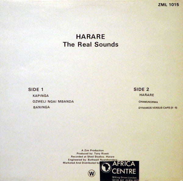 The Real Sounds - Harare (1985 UK Press)