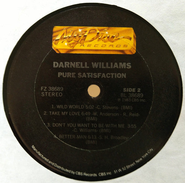 Darnell Williams - Pure Satisfaction (LP) [US]