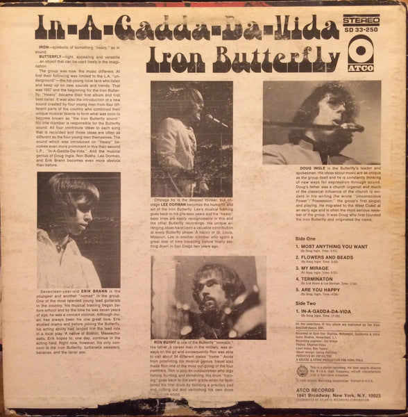 Iron Butterfly - In-A-Gadda-Da-Vida