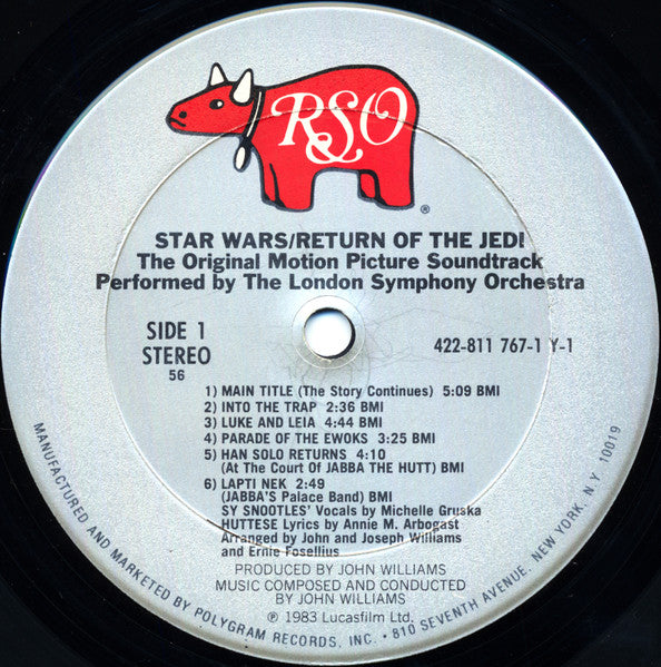 John Williams (4) - Star Wars / Return Of The Jedi (The Original Motion Picture Soundtrack) (LP) [US] 1st (Near Mint (NM or M-))