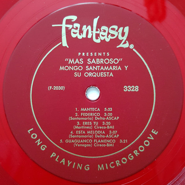 The Mongo Santamaria Orchestra - Mas Sabroso (LP) [US] 1st (Very Good Plus (VG+))