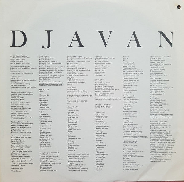Djavan - Bird Of Paradise (1988 US Press)