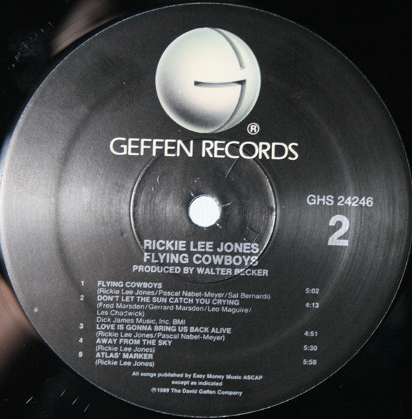 Rickie Lee Jones - Flying Cowboys (LP) [US] 1st (Near Mint (NM or M-))