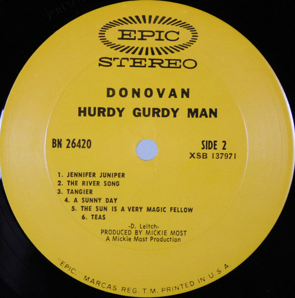 Donovan - The Hurdy Gurdy Man (LP) [US] 1st (Very Good Plus (VG+))