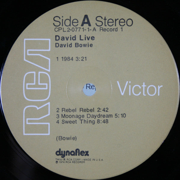 David Bowie - David Live (LP) [US] 1974 RP (Near Mint (NM or M-))