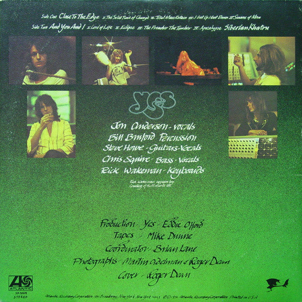 Yes - Close To The Edge (LP) [US] 1st (Very Good Plus (VG+))