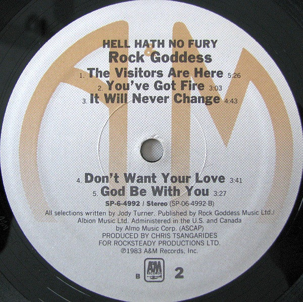 Rock Goddess - Hell Hath No Fury (LP) [US] 1st (Near Mint (NM or M-))