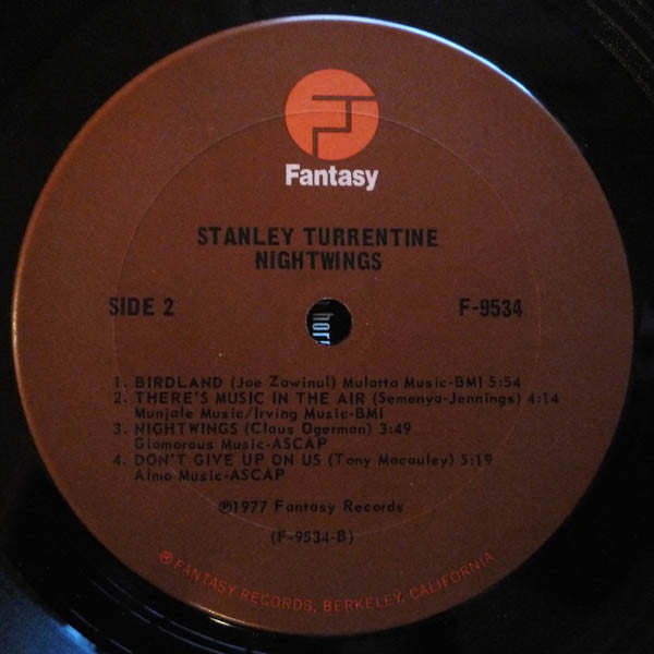 Stanley Turrentine - Nightwings (LP) [US] 1st