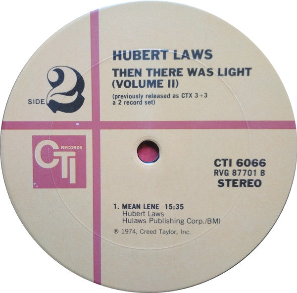 Hubert Laws - In The Beginning (Volume 2) (LP) [US] 1st (Near Mint (NM or M-))
