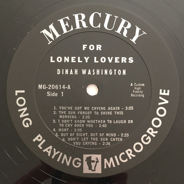 Dinah Washington - For Lonely Lovers (1960 MONO)