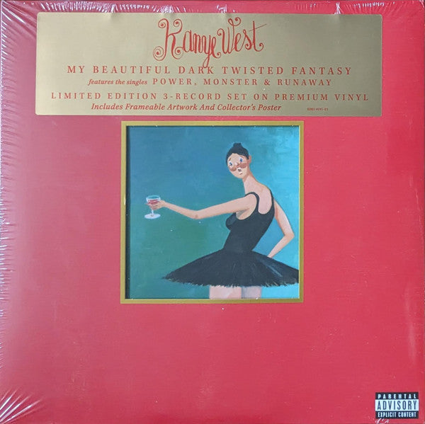 Kanye West - My Beautiful Dark Twisted Fantasy (LP) [US] 2023 RP (Mint (M))