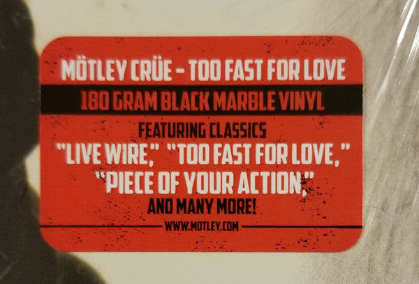 Mötley Crüe - Too Fast For Love (LP) [US] 2018 RP