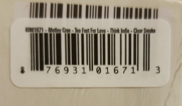 Mötley Crüe - Too Fast For Love (LP) [US] 2018 RP