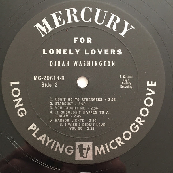 Dinah Washington - For Lonely Lovers (1960 MONO)