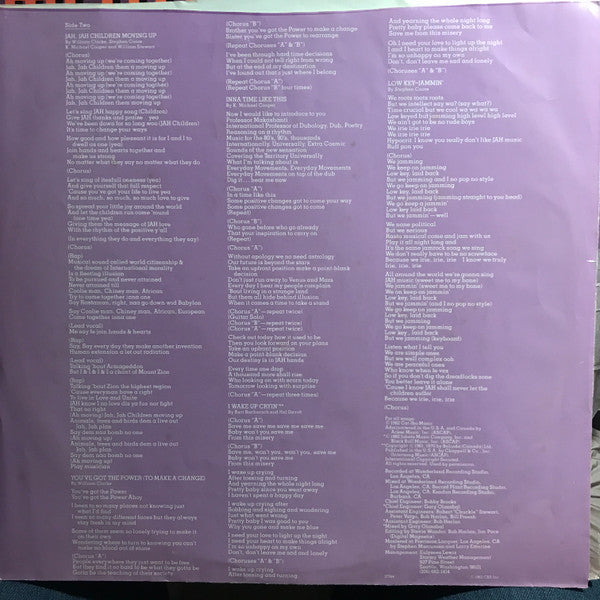 Third World - You've Got The Power (1982 US Press)