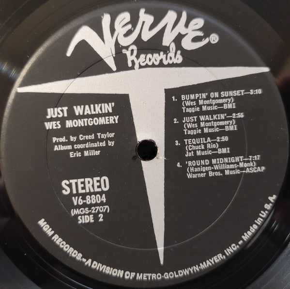 Wes Montgomery - Just Walkin' (LP) [US] 1st (Very Good Plus (VG+))