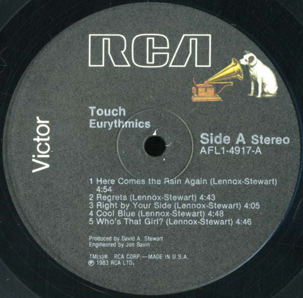 "Touch" Original Vintage Vinyl LP (1984 US Press)