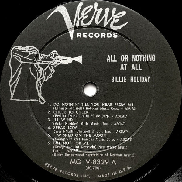 "All Or Nothing At All" 1959 Vintage Vinyl LP (US MONO Deep Groove)