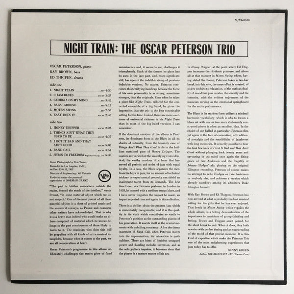"Night Train" 1963 Vintage Vinyl LP (Original MONO Pressing)