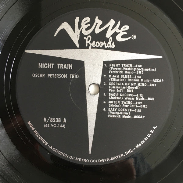 "Night Train" 1963 Vintage Vinyl LP (Original MONO Pressing)