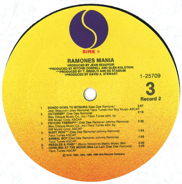 Ramones Mania (1988 US Press 2xLP)