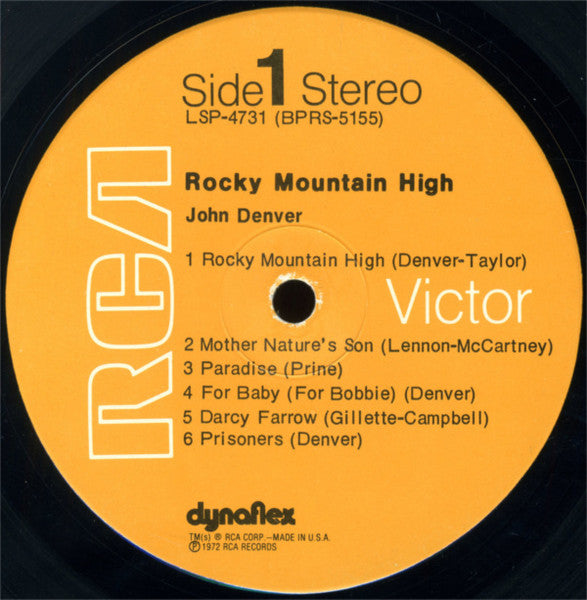 Rocky Mountain High (1972 US Press)