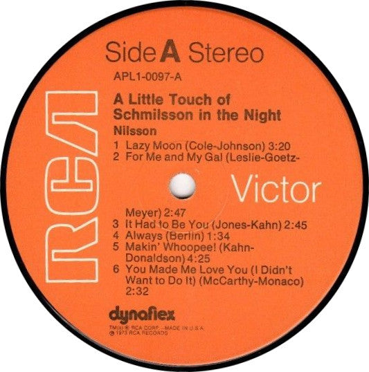 A Little Touch Of Schmilsson In The Night (1973 Gatefold)