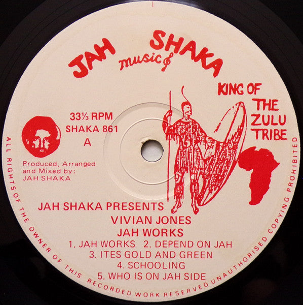 Jah Works (1987 UK Press)