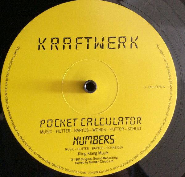 "Pocket Calculator" 1981 Vintage Vinyl LP (UK 12")