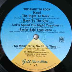 The Right To Rock (1985 US "R" Press)