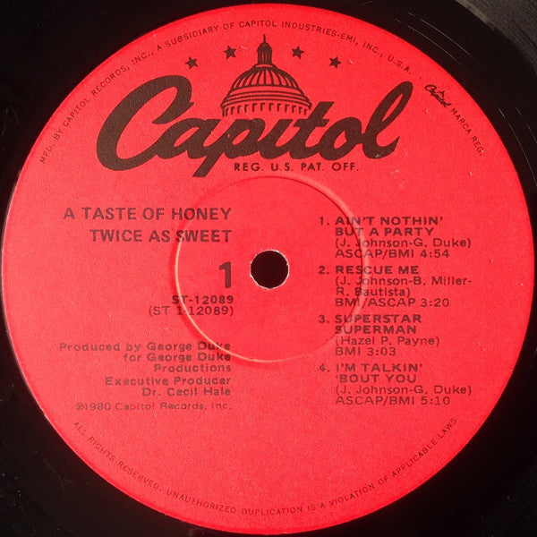 Twice As Sweet (1980 US Press)