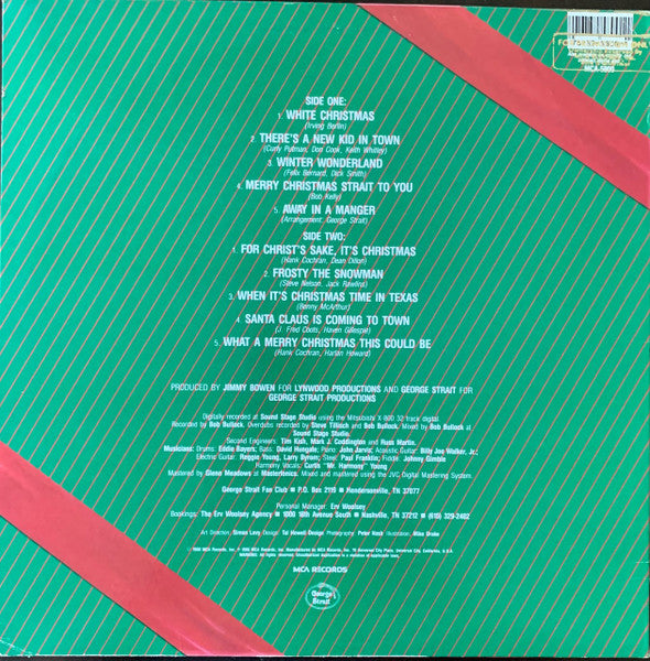 "Merry Christmas Strait To You" 1986 Vintage Vinyl LP (Pinckneyville Press)