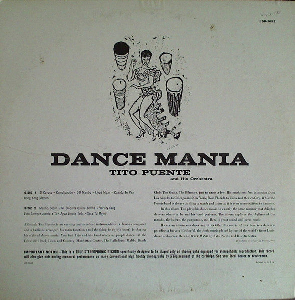 Dance Mania (1958 STEREO Press)