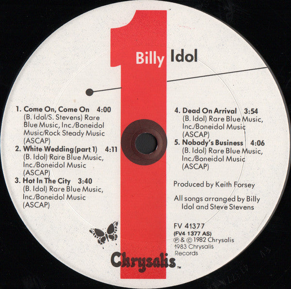 Billy Idol (1983 US Press)