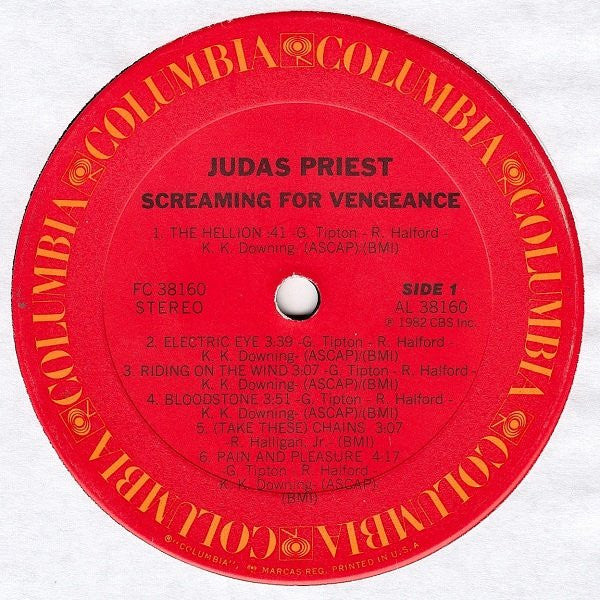 "Screaming For Vengeance " Vintage Vinyl LP (1982 US Press)