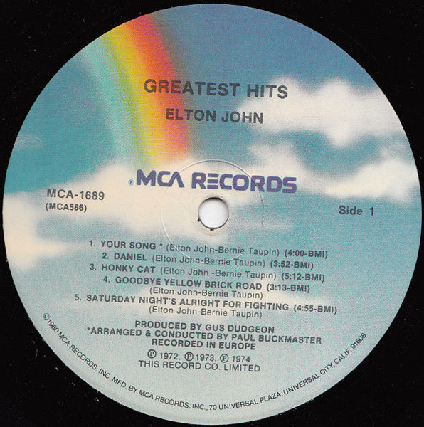 Greatest Hits (1980s US Press)