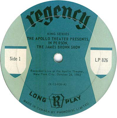 "Live At The Apollo (The Apollo Theater Presents In Person! The James Brown Show)" 1966 Original Vinyl LP (US Press)