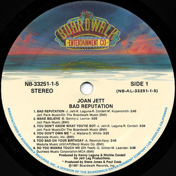 Bad Reputation (1981 US Press)