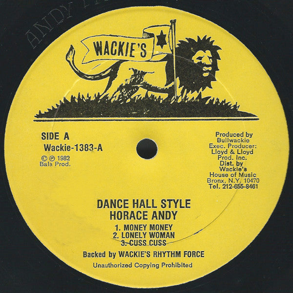 "Dance Hall Style" 1982 Vinyl LP (1st Original Pressing)