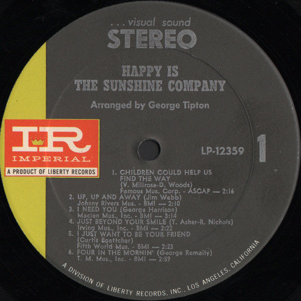 Happy Is (1967 US Press)