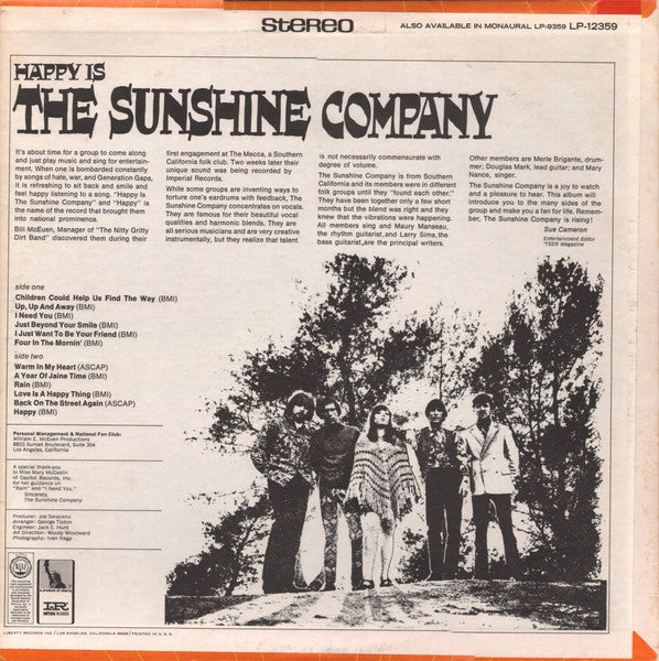 Happy Is (1967 US Press)