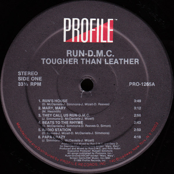 Tougher Than Leather (1988 US Press)